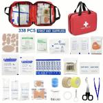 338-Piece Emergency First Aid Kit for Camping