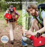 338-Piece Emergency First Aid Kit for Camping