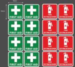 16-Pack Waterproof Safety Signs for Camping