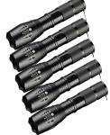 5-Pack Tactical 18650 High Power Flashlights
