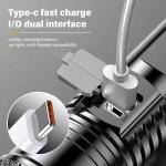 Mini Rechargeable Super Bright Zoomable LED Flashlight