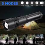 Super Bright 1,000,000 Lumens Rechargeable Tactical Flashlight