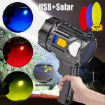 Super Bright Solar USB Rechargeable LED Spotlight