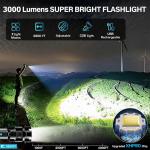 Super Bright 350000000 Lumen Rechargeable LED Flashlight