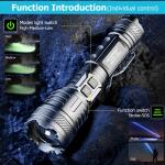 Super Bright 50000000 Lumens Rechargeable Tactical Flashlight