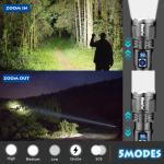 Super Bright 5000000 Lumen Rechargeable Tactical Flashlight