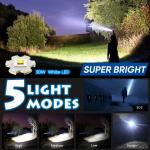 Super Bright 5000000 Lumen Rechargeable Tactical Flashlight