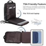 Tiding Leather Expandable Backpack for Travel and Work