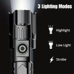 Mini Rechargeable Super Bright Zoomable LED Flashlight