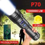 Super Bright 1,000,000 Lumens LED Tactical Flashlight