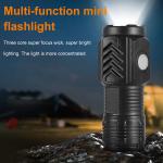 Super Bright Mini Tactical Flashlight with USB Charging