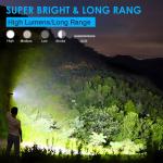 Super Bright 1,000,000 Lumens Rechargeable Tactical Flashlight