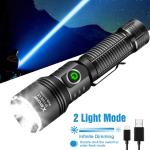 Rechargeable 5000000 Lumen Tactical LED Flashlight