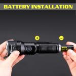 Rechargeable 5000000 Lumen Tactical LED Flashlight