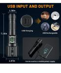 Super Bright 50000000 Lumens Tactical Flashlight