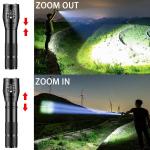 Bright Tactical LED Flashlight with 5 Zoom Modes