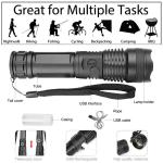 90000LM Rechargeable LED Tactical Flashlight