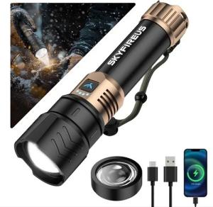 SKYFIRE 1500000LM Rechargeable Waterproof Flashlight
