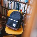 Herschel Pop Quiz Backpack – Navy and Tan, 25L