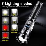 1 Million Lumens LED Tactical Flashlight Rechargeable