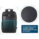 Tiding Leather Expandable Backpack for Travel and Work