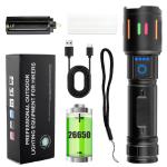 Super Bright 350000000 Lumen Rechargeable LED Flashlight