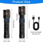 Super Bright 350000000 Lumen Rechargeable LED Flashlight