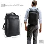 Tiding Leather Expandable Backpack for Travel and Work