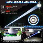 Super Bright 350000000 Lumen Rechargeable LED Flashlight