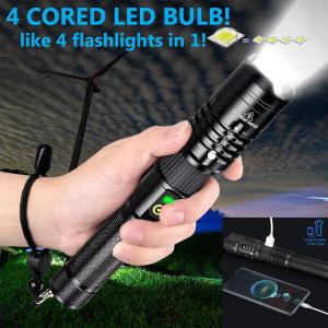 Bright 990000LM Tactical Rechargeable LED Flashlight