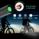 90000LM Bright LED Tactical Flashlight with Zoom