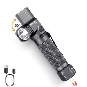 1300 Lumens 6-Mode Magnetic Rechargeable Flashlight