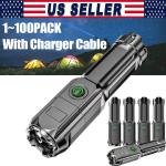 990000LM Rechargeable Tactical LED Flashlight Torch