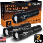 Tactical LED Flashlight 5 Modes - 2 Pack