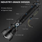 Super Bright Rechargeable Tactical LED Flashlight 350000000 Lumens
