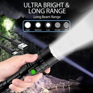Super Bright Rechargeable Tactical LED Flashlight