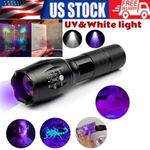 Super Bright UV Black Light Flashlight 120000lm
