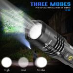Bright 990000LM Tactical Rechargeable LED Flashlight