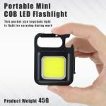 Rechargeable Mini Flashlight Keychain with 4 Modes