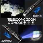 Bright 990000LM Tactical Rechargeable LED Flashlight