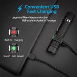 2-Pack Super Bright Rechargeable LED Flashlights