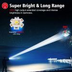 SKYFIRE 2000LM Rechargeable Waterproof LED Flashlight