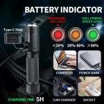 1300 Lumens 6-Mode Magnetic Rechargeable Flashlight