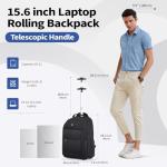 OIWAS Rolling Backpack with Wheels for Travel