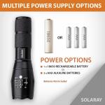 Tactical LED Flashlight 5 Modes - 2 Pack
