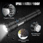 10,000 Lumen Rechargeable Military Grade LED Flashlight
