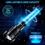 Super Bright 350000000 Lumen Rechargeable LED Flashlight
