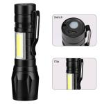2 Pack USB Rechargeable Tactical LED Flashlights