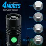2-Pack Super Bright Rechargeable LED Flashlights