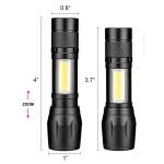 2 Pack USB Rechargeable Tactical LED Flashlights